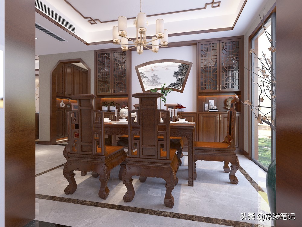 长沙70后夫妻，买180㎡四居室，装传统中式，看上去庄重，有品味