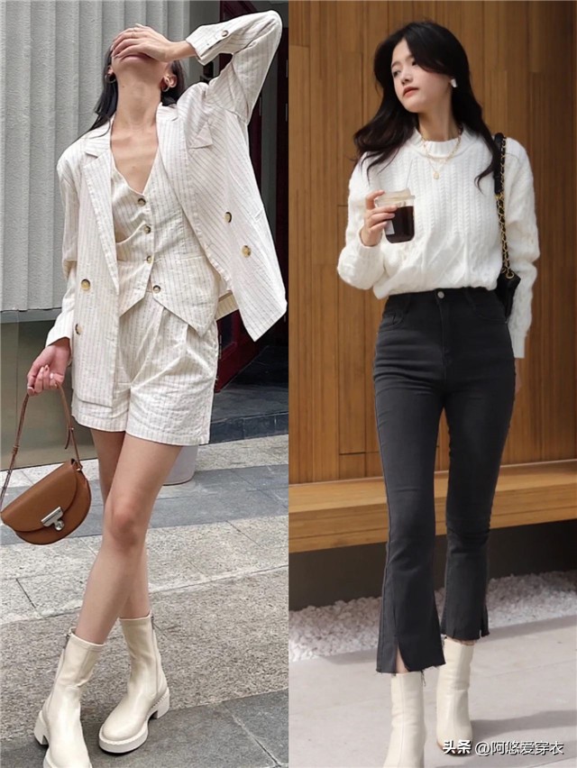 扔掉你的马丁靴吧！今年流行这“3种”靴子，158女生穿更洋气显高