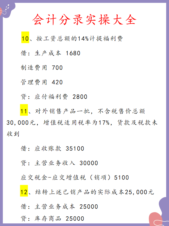 会计分录原来这么简单！150道分录题，别再死记硬背了