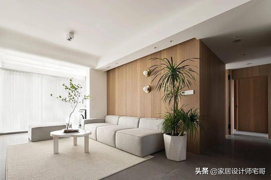 上海109㎡四口之家入户门对主卧门装修设计图