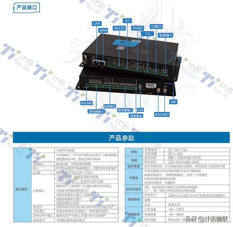 5G RTU水利遥测终端 视频传输 数据采集 无线通信