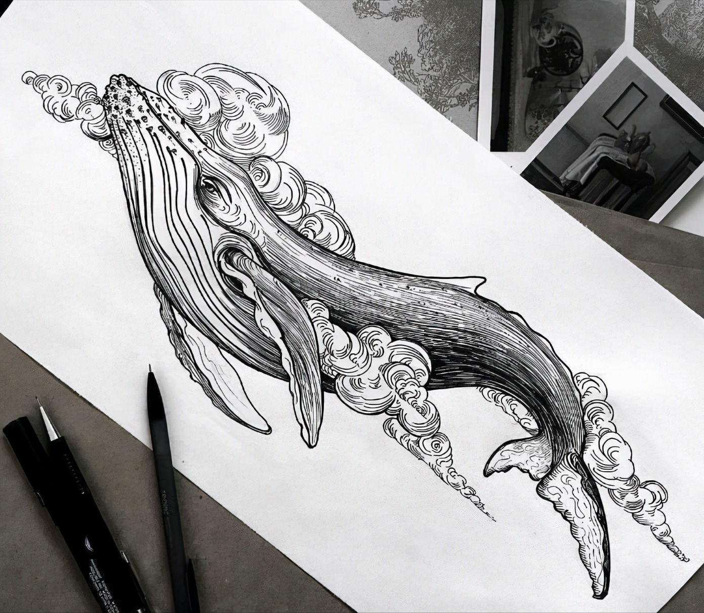 纹身题材详解之·鲸鱼纹身(鲸鱼纹身的寓意/鲸鱼纹身图案)