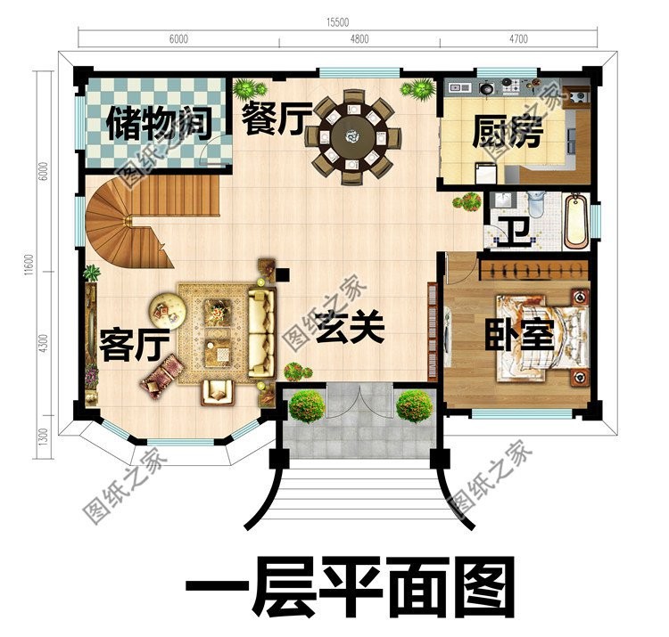 传统欧式自建别墅设计，复古大气，身临其境的感觉