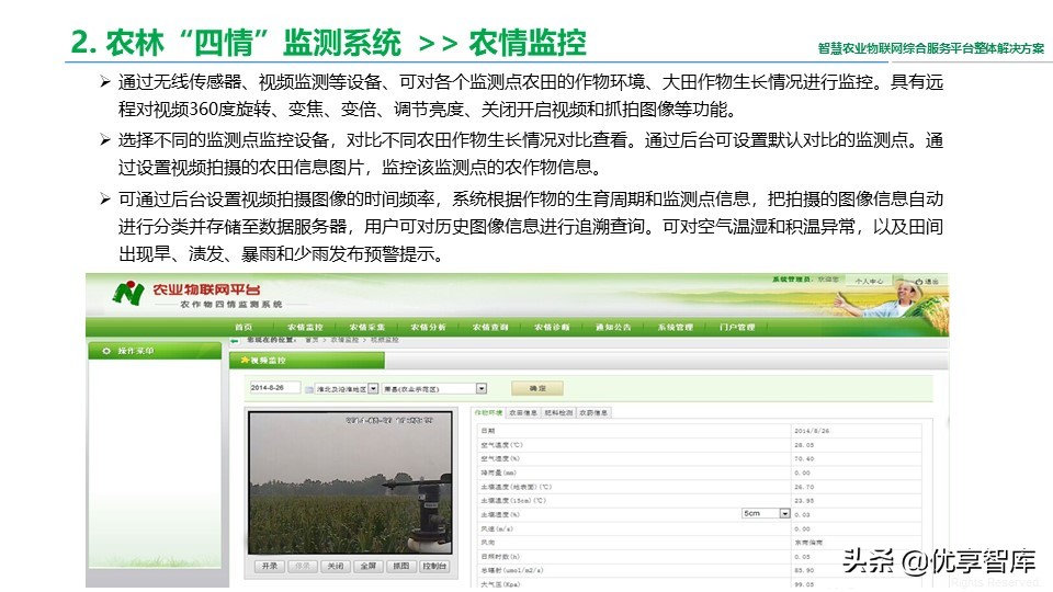 智慧农业物联网综合服务平台整体解决方案（41页PPT）
