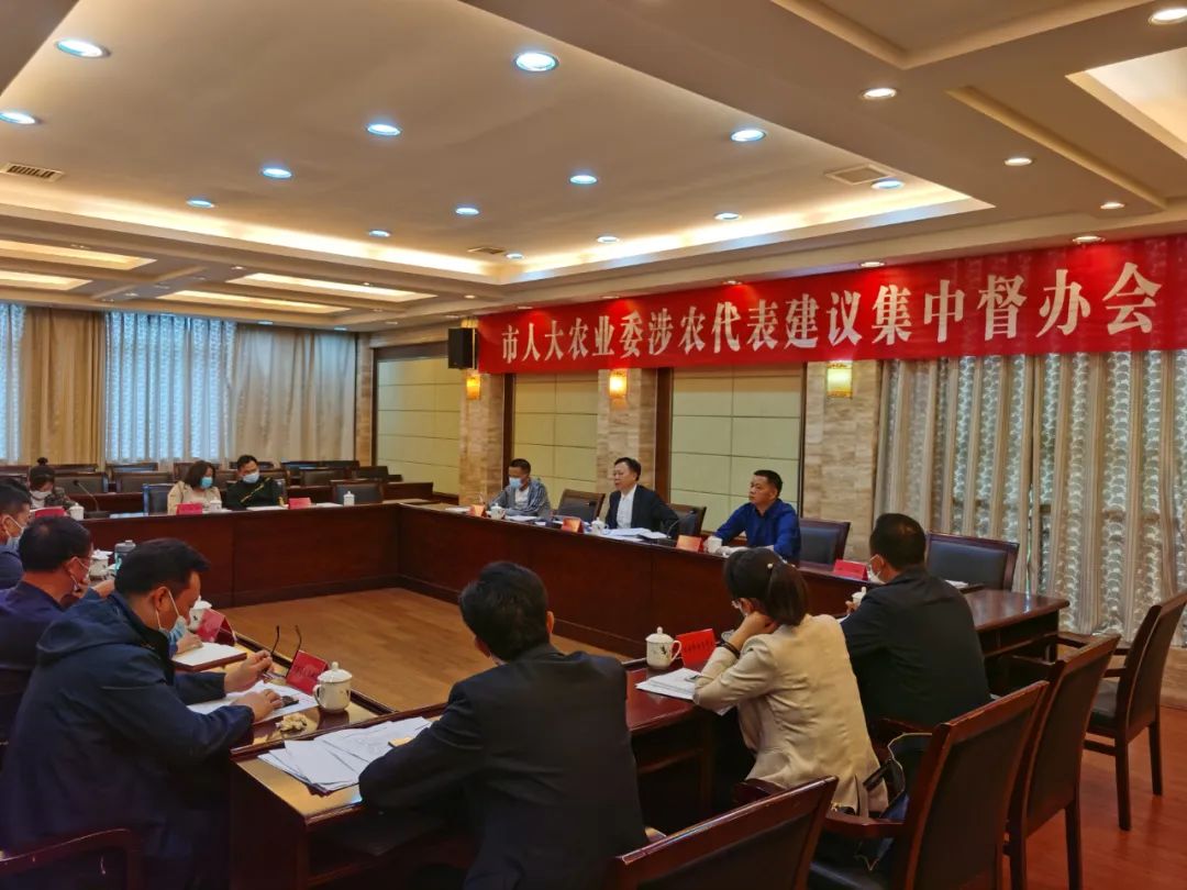 市人大农业委召开涉农代表建议集中督办会