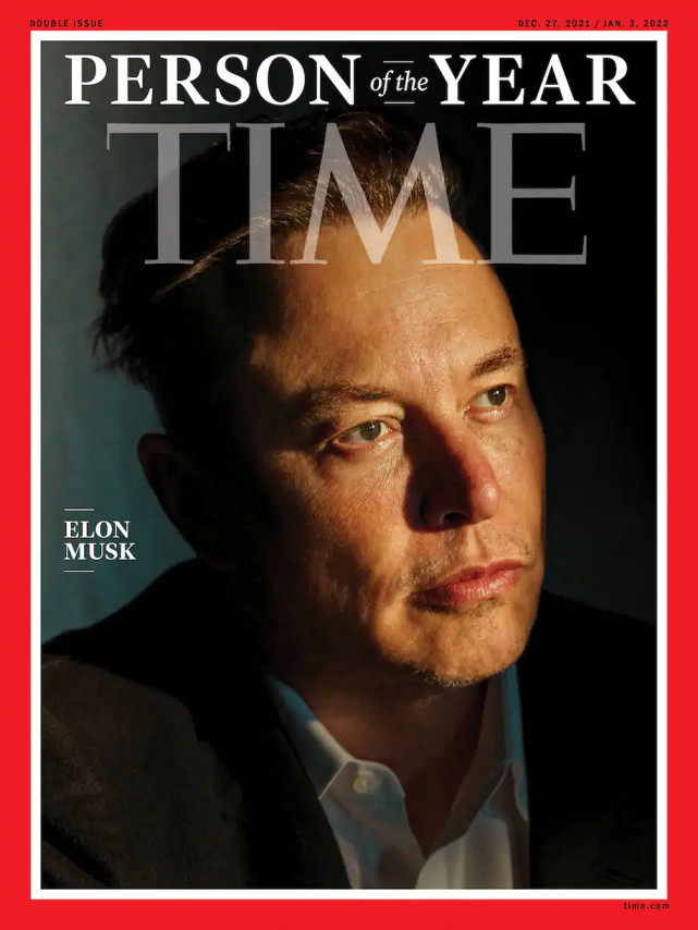 “世界首富”埃隆·马斯克被时代杂志评为 2021 年“年度人物”