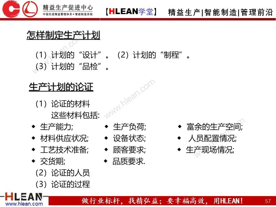 「精益学堂」生产计划与管理运筹（上篇）