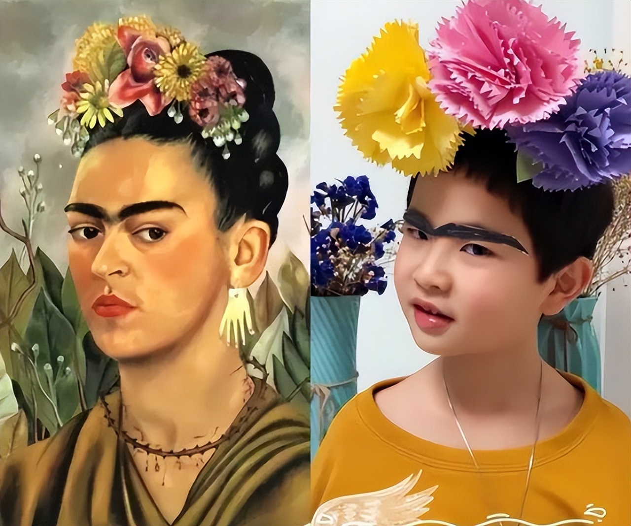 当小学生COS世界名画，是什么样的水平？-哪边嗨