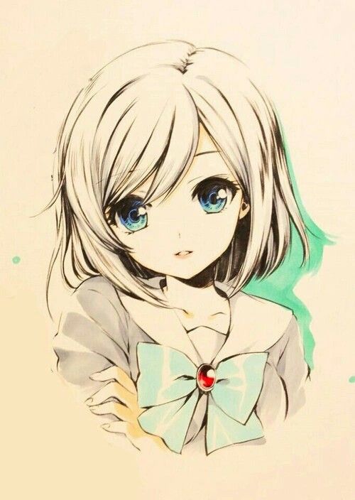 素描动漫风格的女孩图纸(31张)