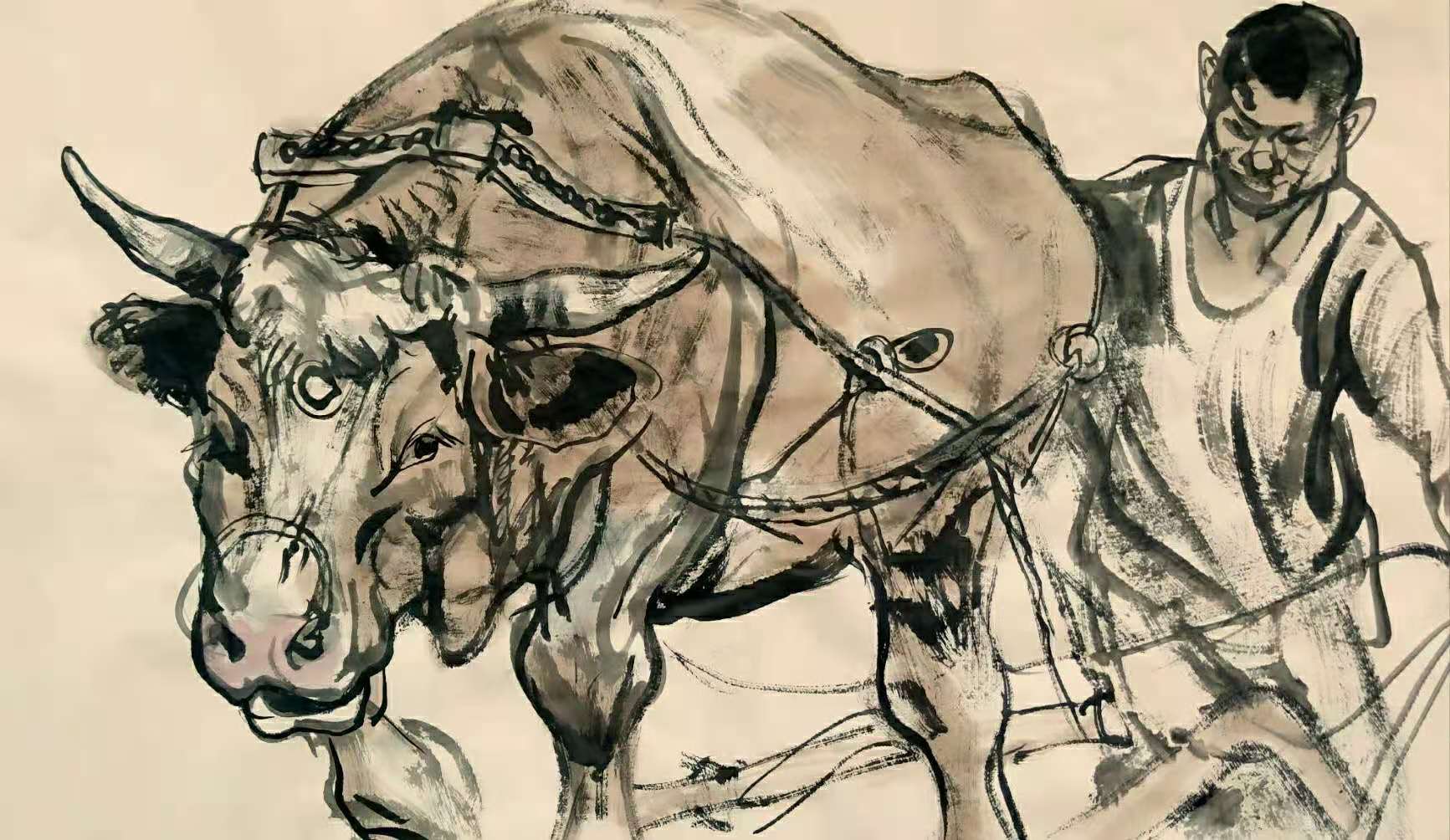 牛图片大全大图霸气画(迎虎送牛不忘牛) - 赤虎壹号