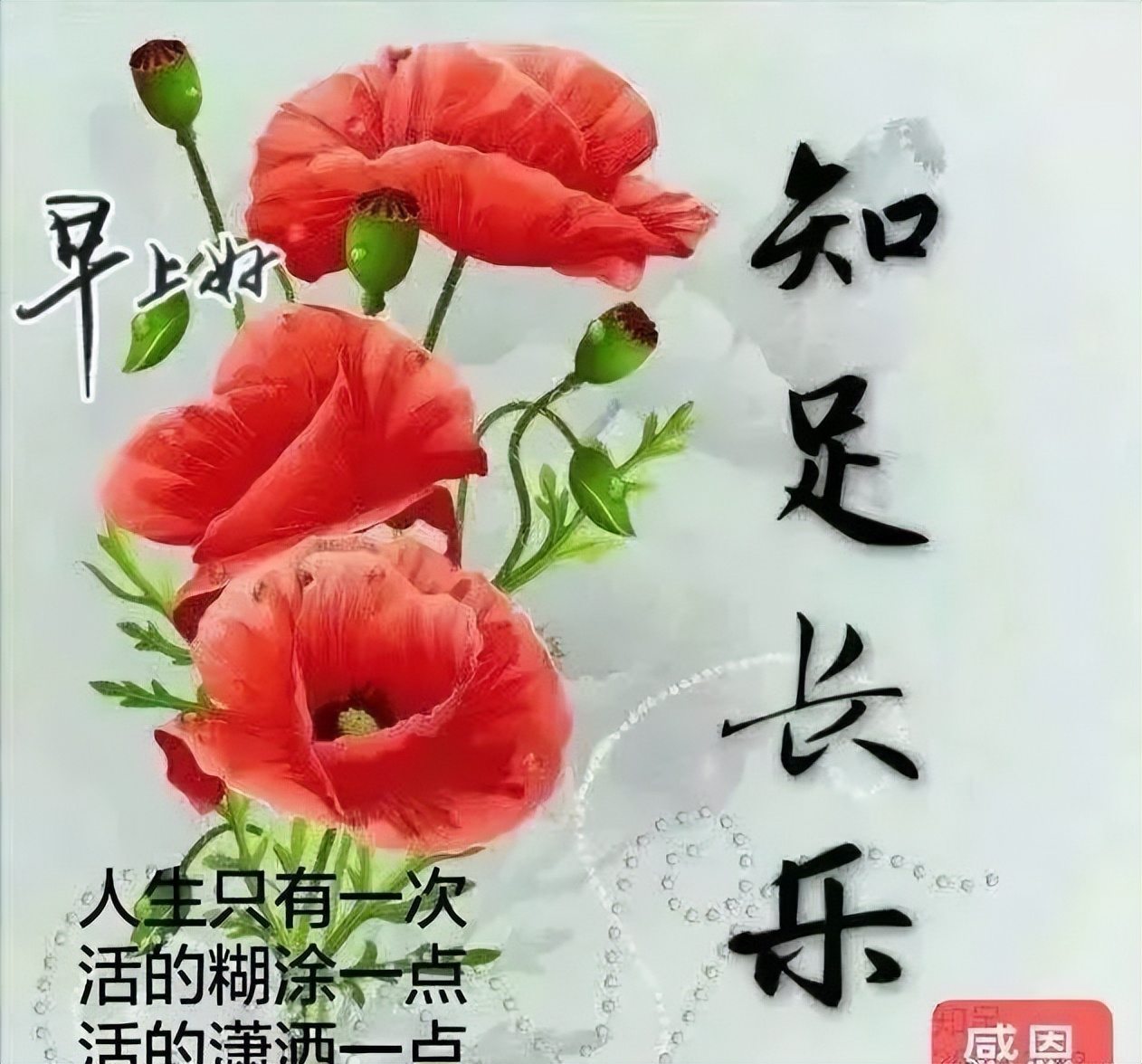 微信早上好图片带字 祝福语友情早上好问候短句 天气很热、要多喝水图片