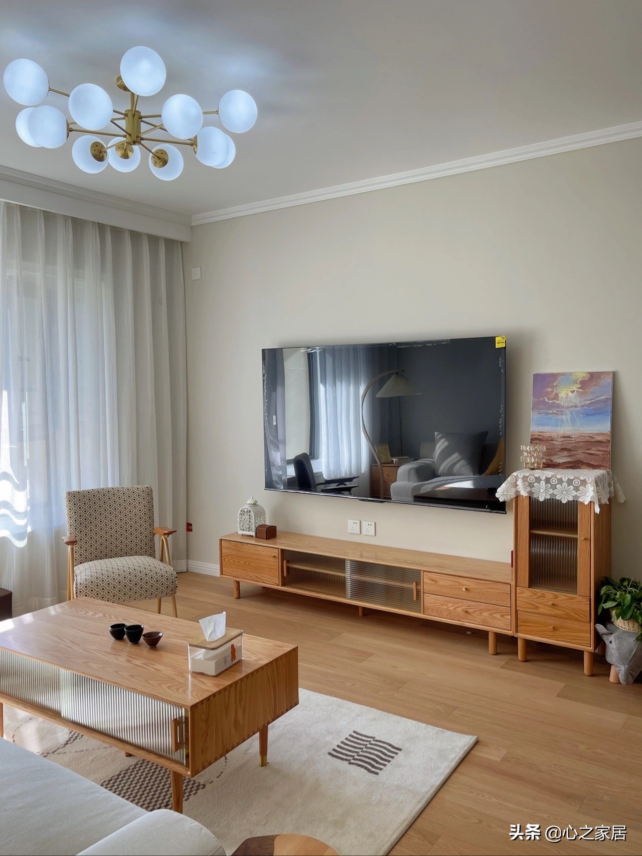 89㎡原木风格的家居装修简约省事温馨舒适整个房子都是暖暖的