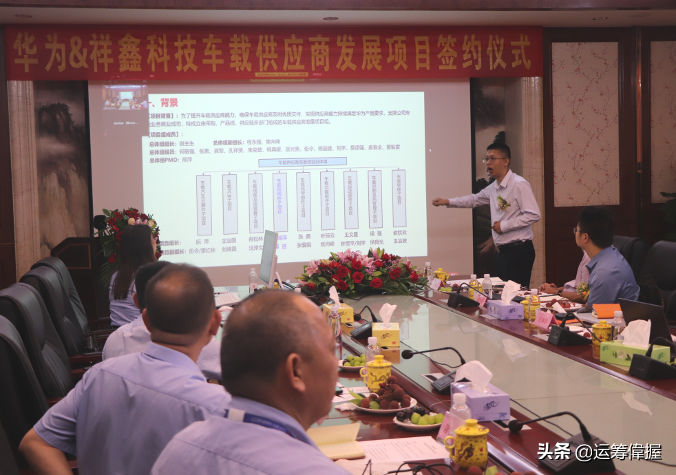 华为与祥鑫科技公司车载供应商深度发展项目签约仪式