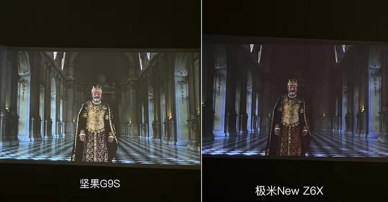 坚果G9S对比极米NEW Z6X，3000元价位投影之争，谁是王者？