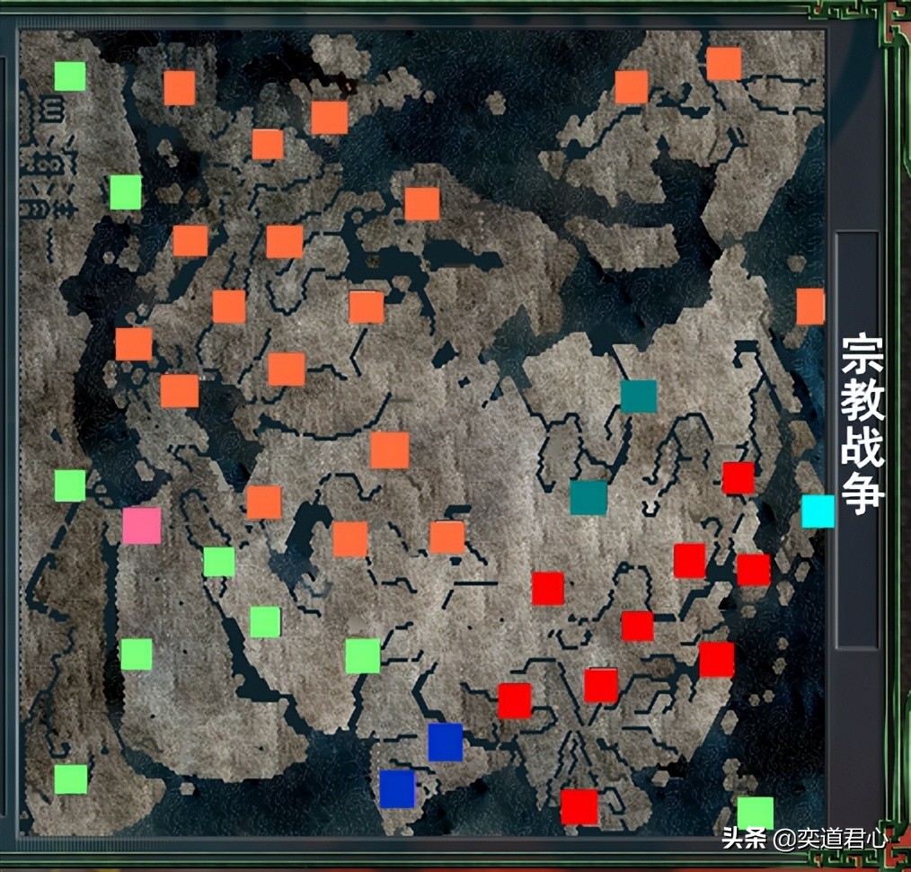 三国志11世界版：四海清一的全球地图，还可以改成这五大战役模式