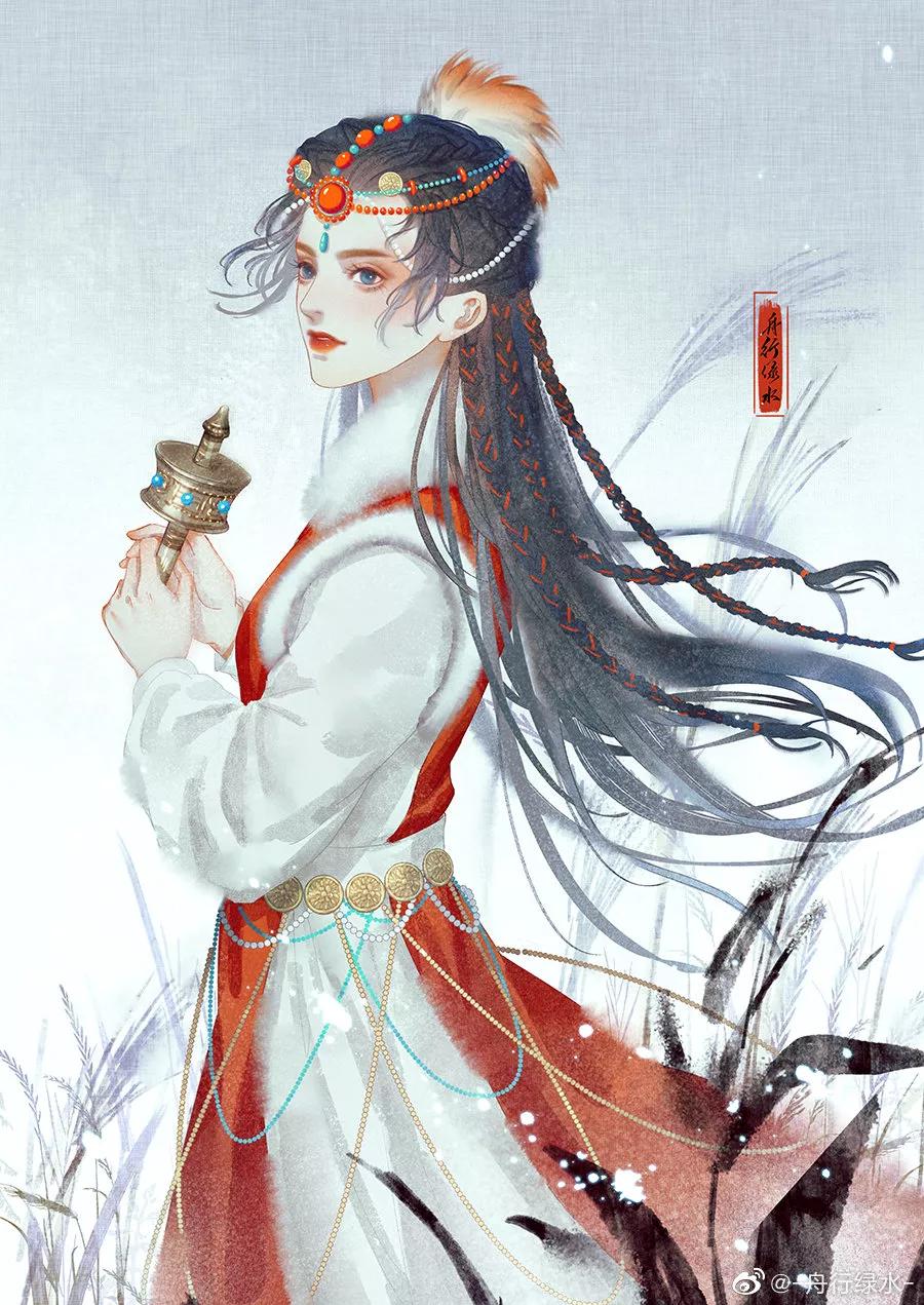 20220507插画壁纸古风小解解图片欣赏