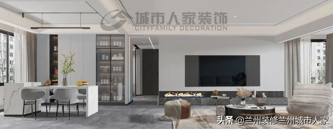 兰州城市人家碧桂园200㎡极简风装修报价明细