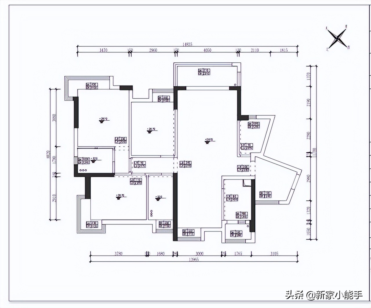 116㎡新中式家居装修，典雅韵味尽显东方之美