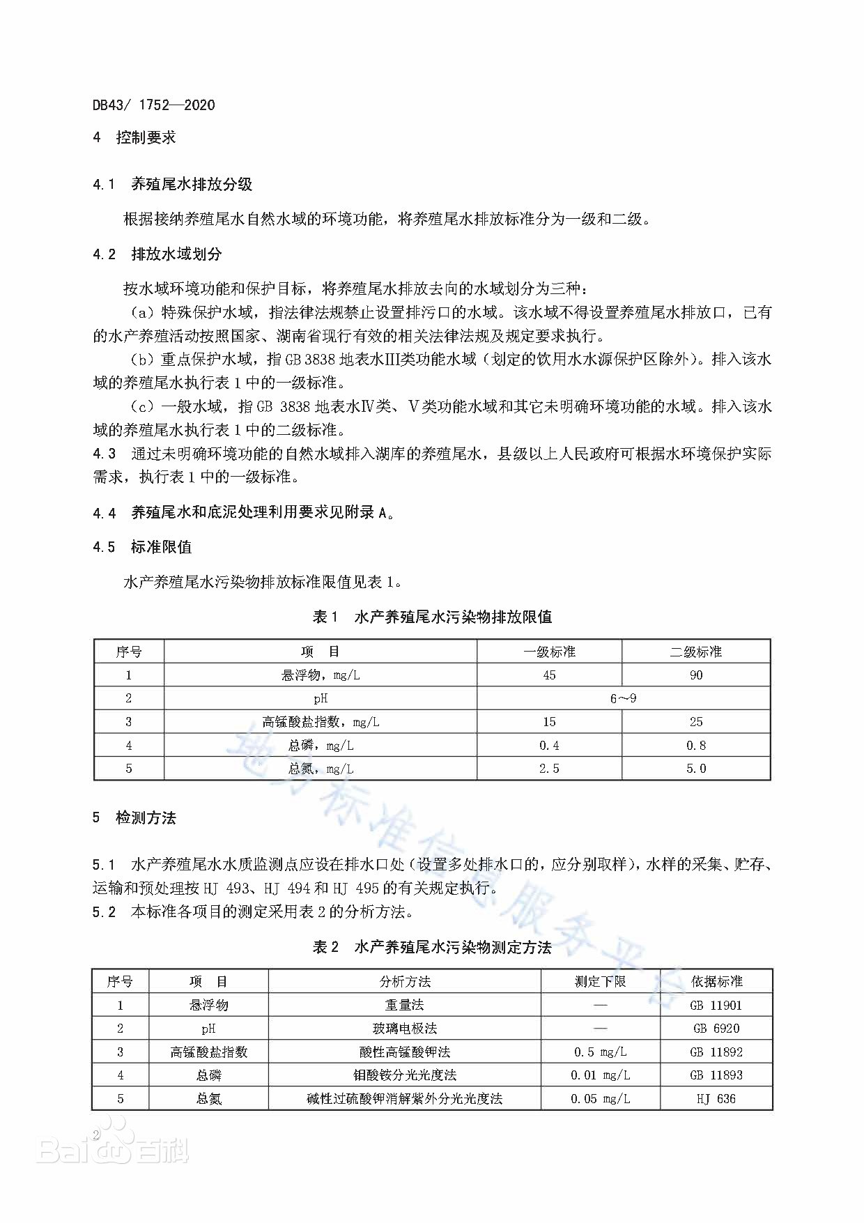 水产养殖尾水排放标准知多少？