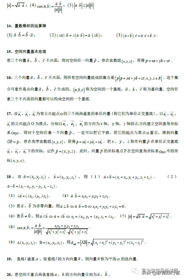 2022全国名校高中数学知识点归纳(新高考适用）