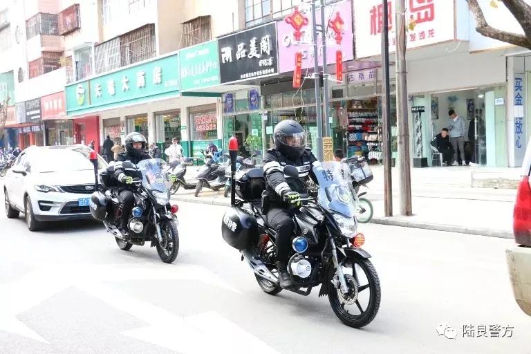 云南曲靖:陆良公安骑警“新名片”正式亮相