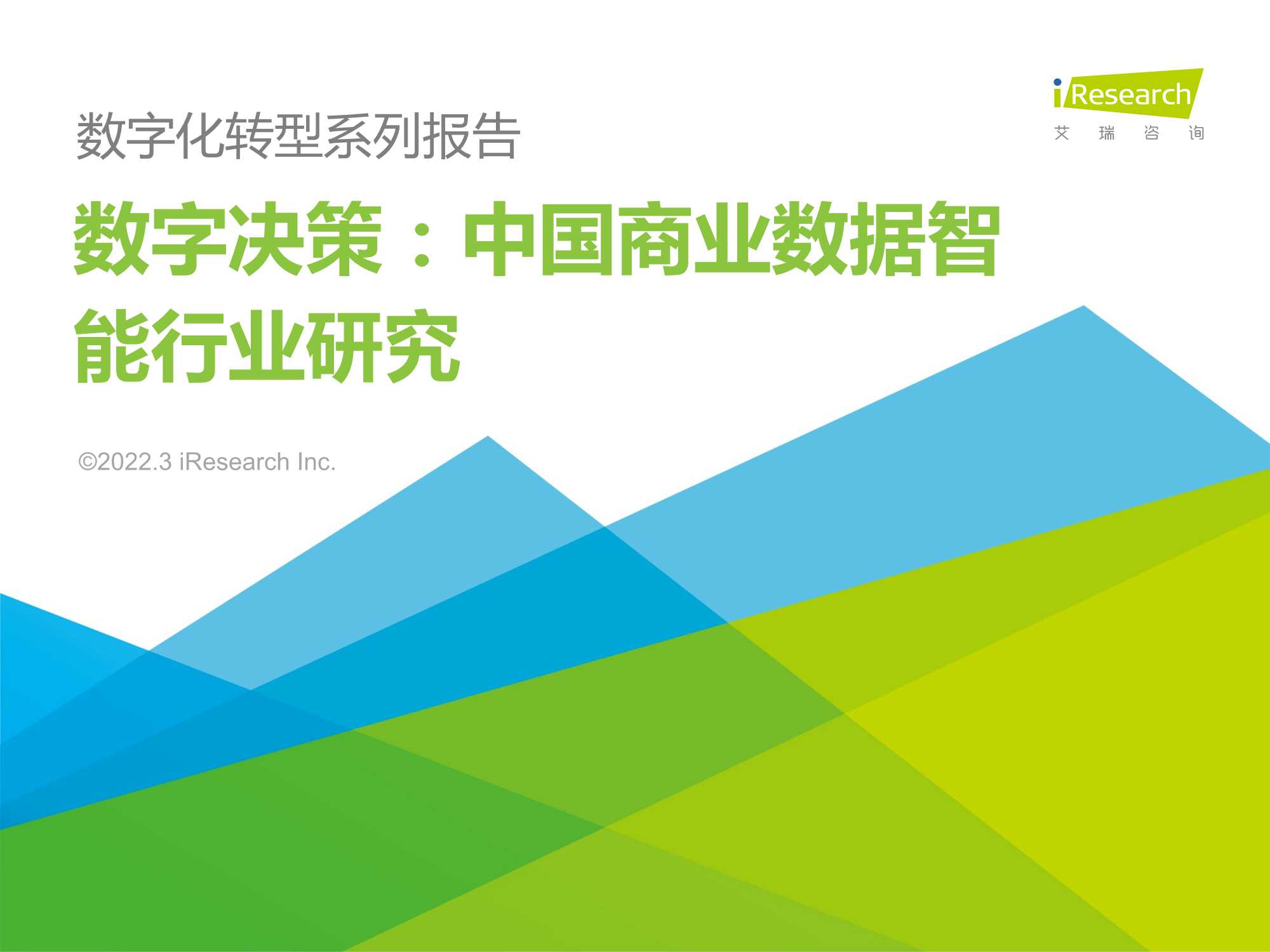 2022中国商业数据智能行业研究报告：数字决策