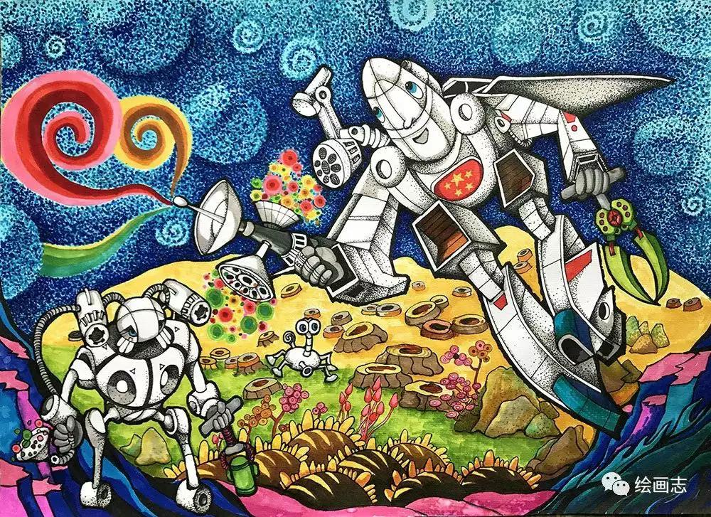 科幻画素材—25种类型科学幻想绘画比赛获奖作品欣赏,点击收藏