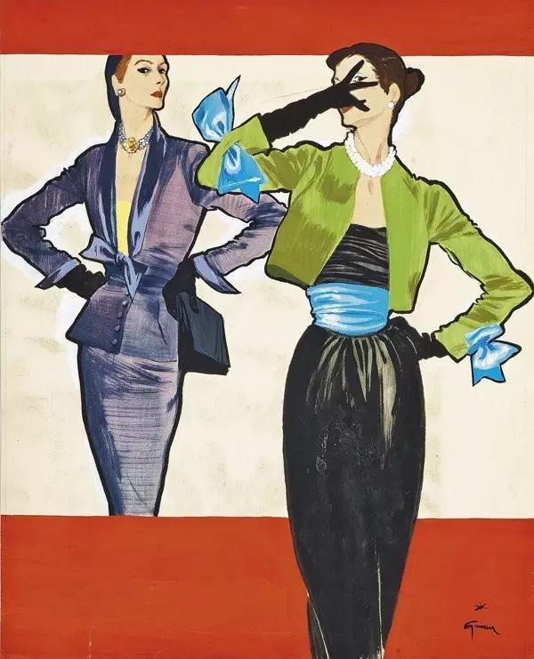 时尚插画大师之一René Gruau