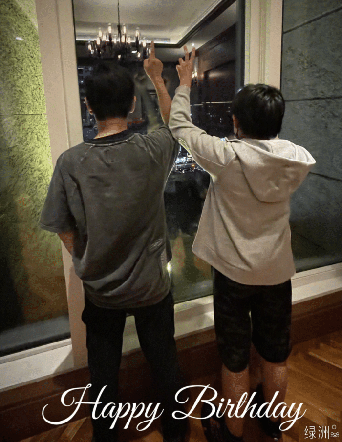 林志颖晒与儿子同框照，12岁Kimi身高赶上爸爸，父子同框像兄弟