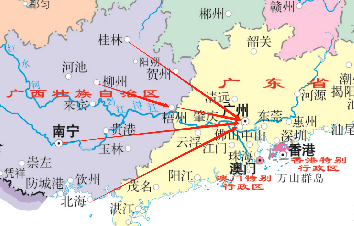 南宁属于哪里哪个省(广西六大城市：南宁、柳州、桂林、梧州、百色、龙州)
