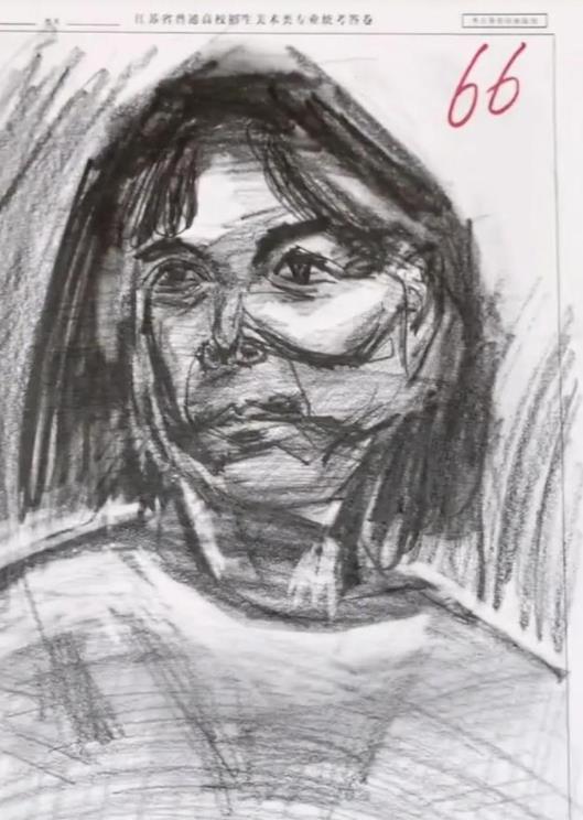 这真是灵魂画手！江苏美术联考低分试卷曝光，网友：66分是个坎