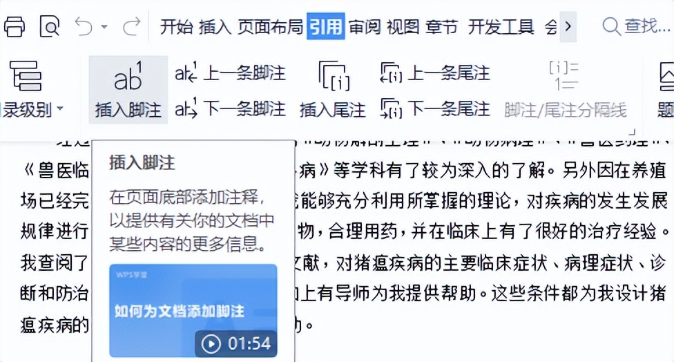 脚注如何插入-脚注怎么添加