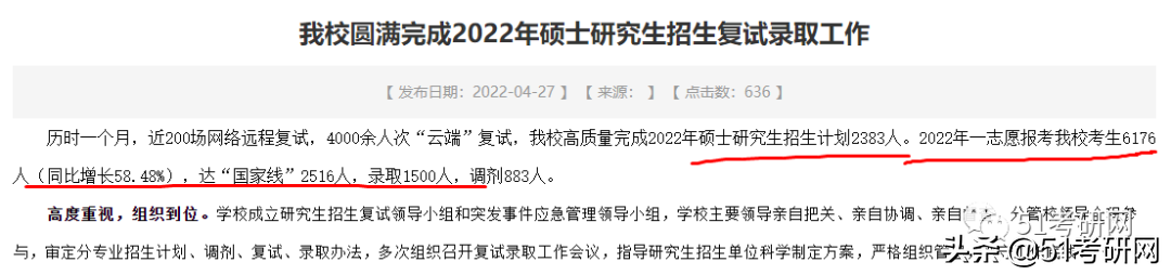 22考研录取人数公布了，这些高校有扩招
