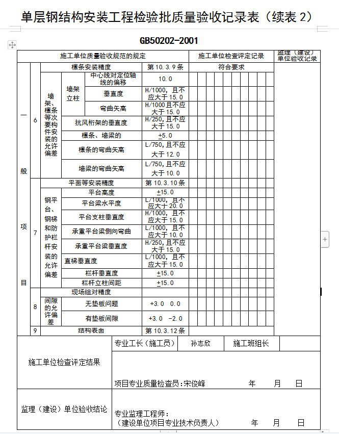 钢结构竣工验收需要哪些资料？全套表格请看这里