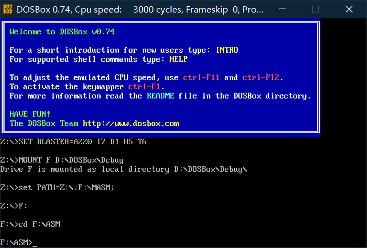 Windows10下搭建匯編語言開發環境