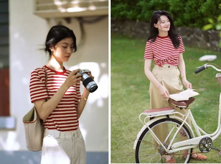 张子枫倪妮白百何这样穿T恤太好看了！|25款高颜值平价T恤get