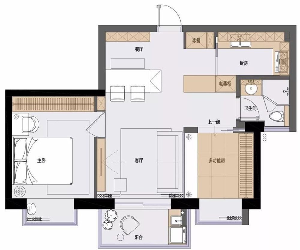 76㎡北欧风两室一厅，全屋装修清新明亮又通透，真的太漂亮了