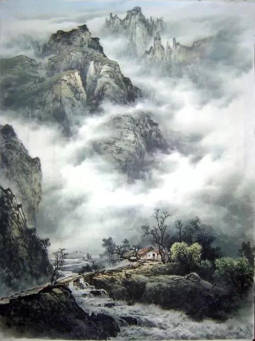 曾刚彩墨山水画图片(了解曾刚的简介和作品)