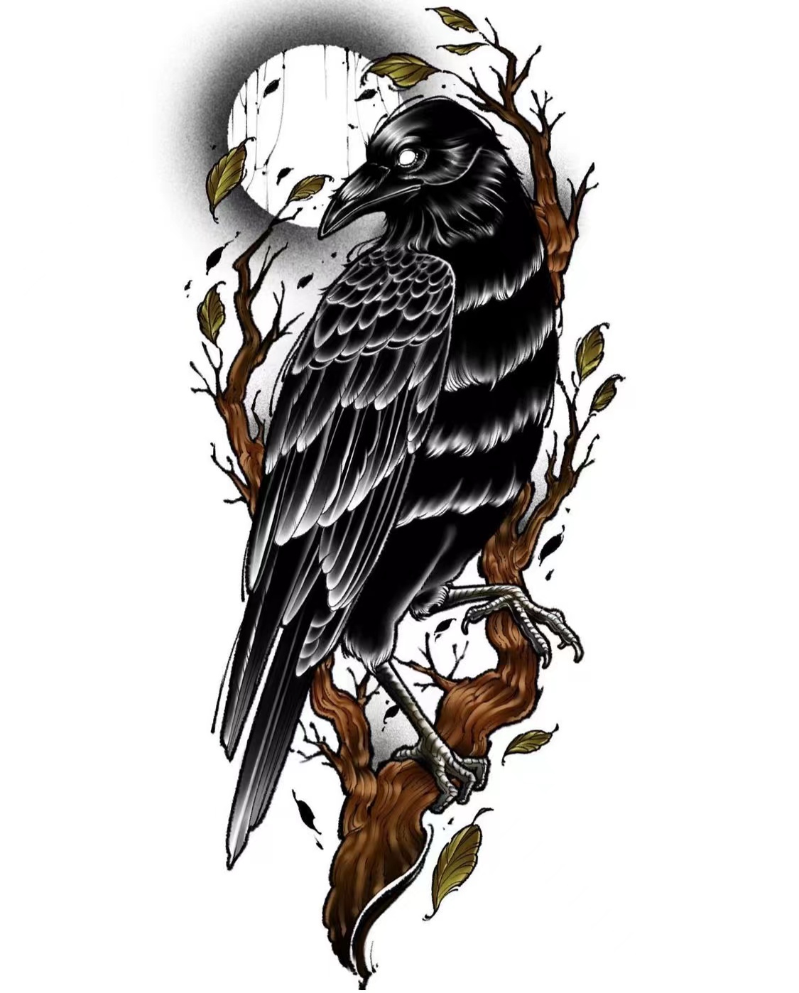 乌鸦纹身超适合潮男靓女|立马变帅教程1569