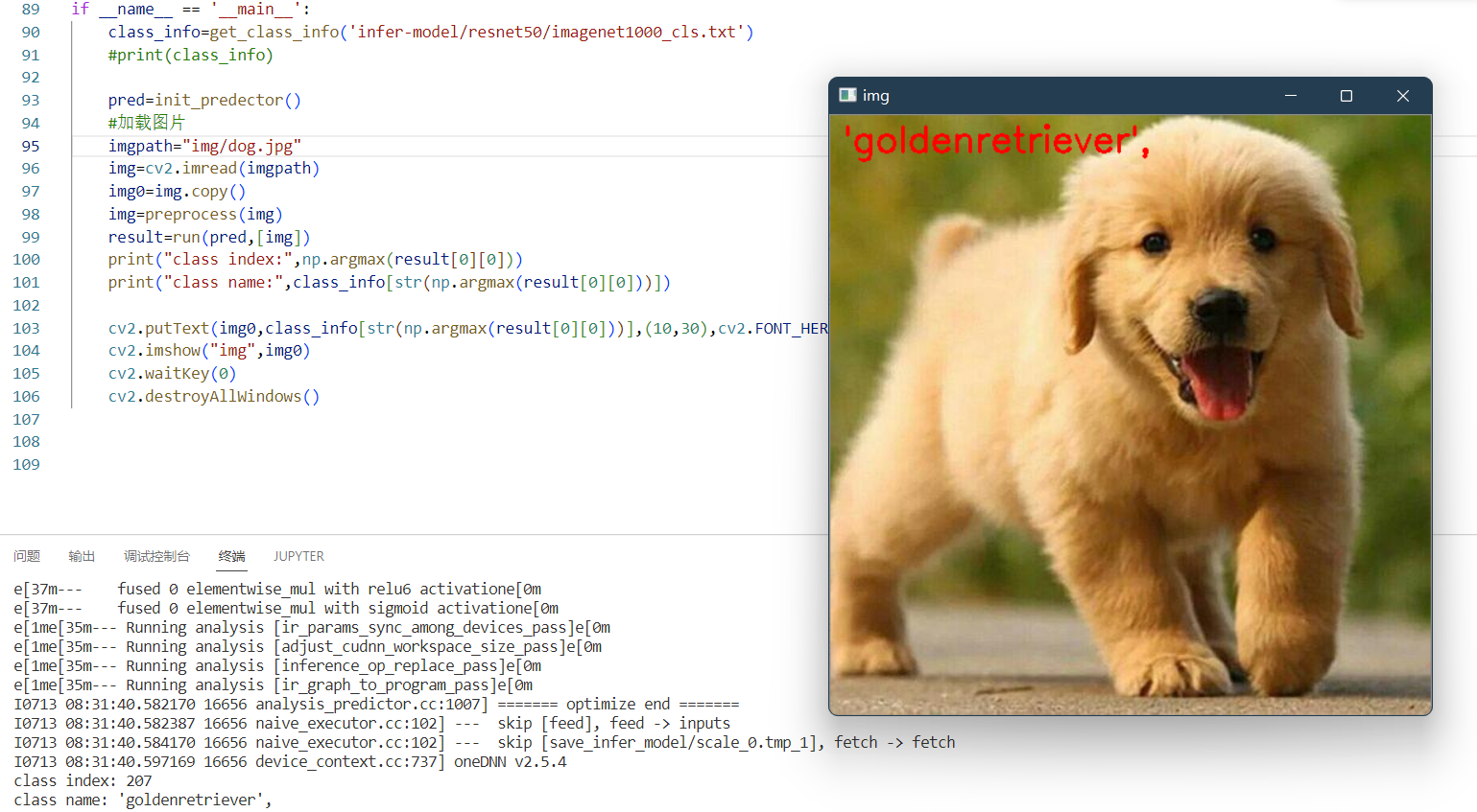 116.人工智能——基于Paddle的部署模型推理