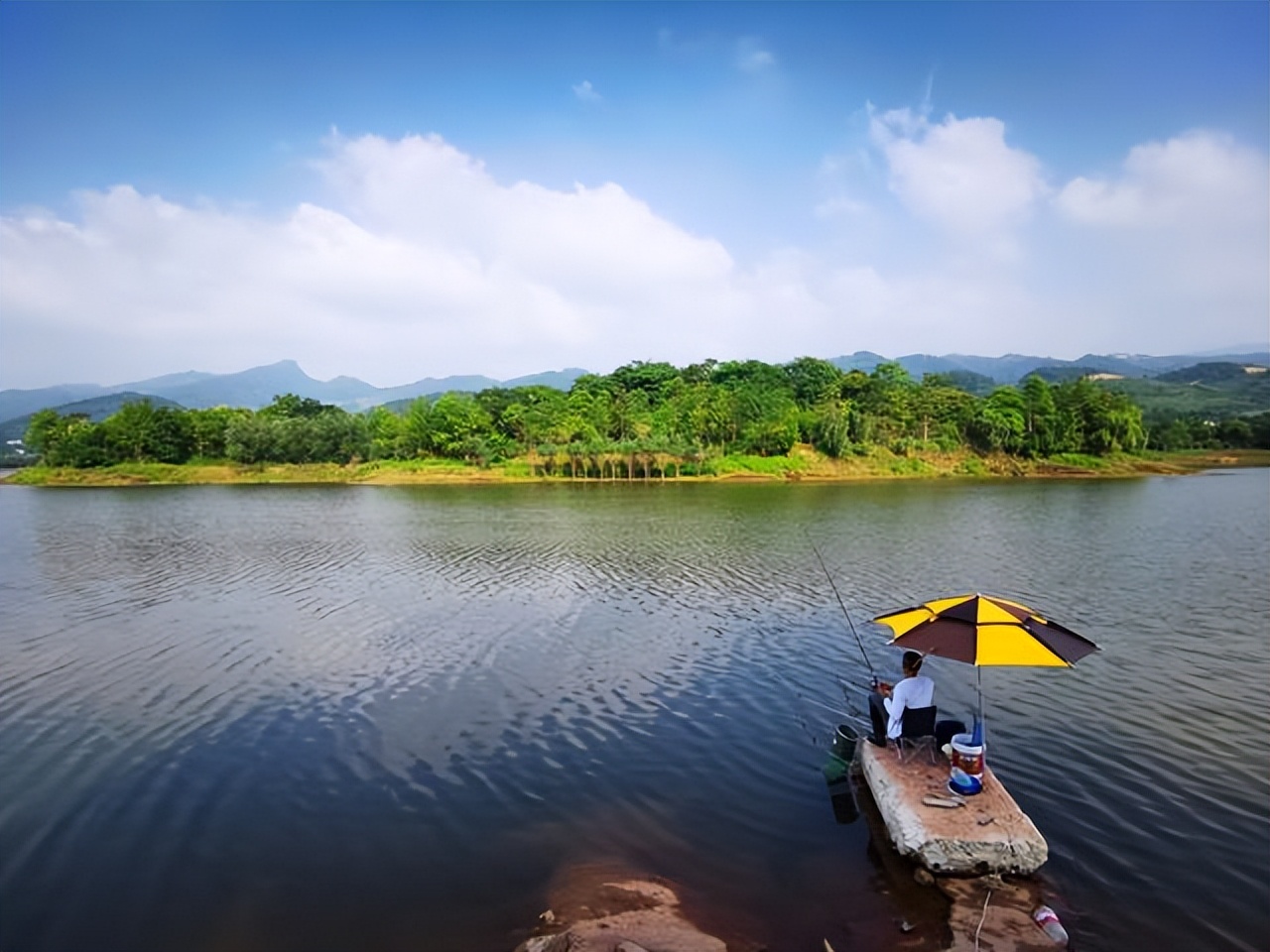 长寿大洪湖景区图片