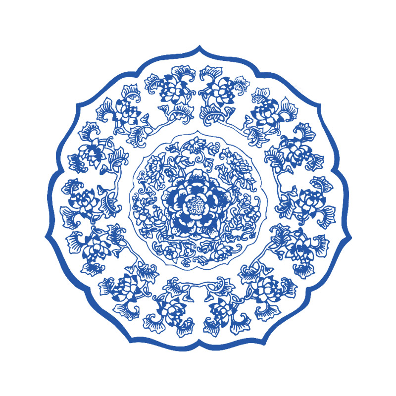 65款中国传统青花瓷花纹图案分享
