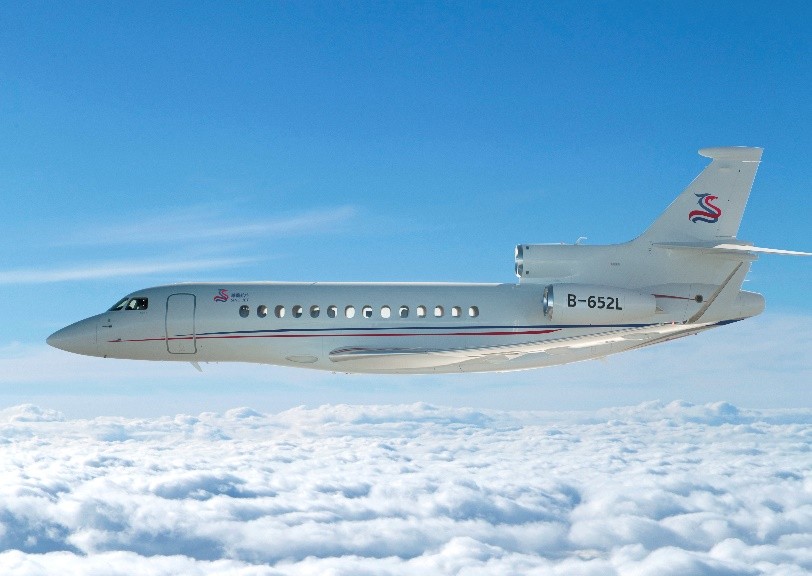 华龙航空自有猎鹰7X公务机落户海南，开启自贸港公务机包机时代
