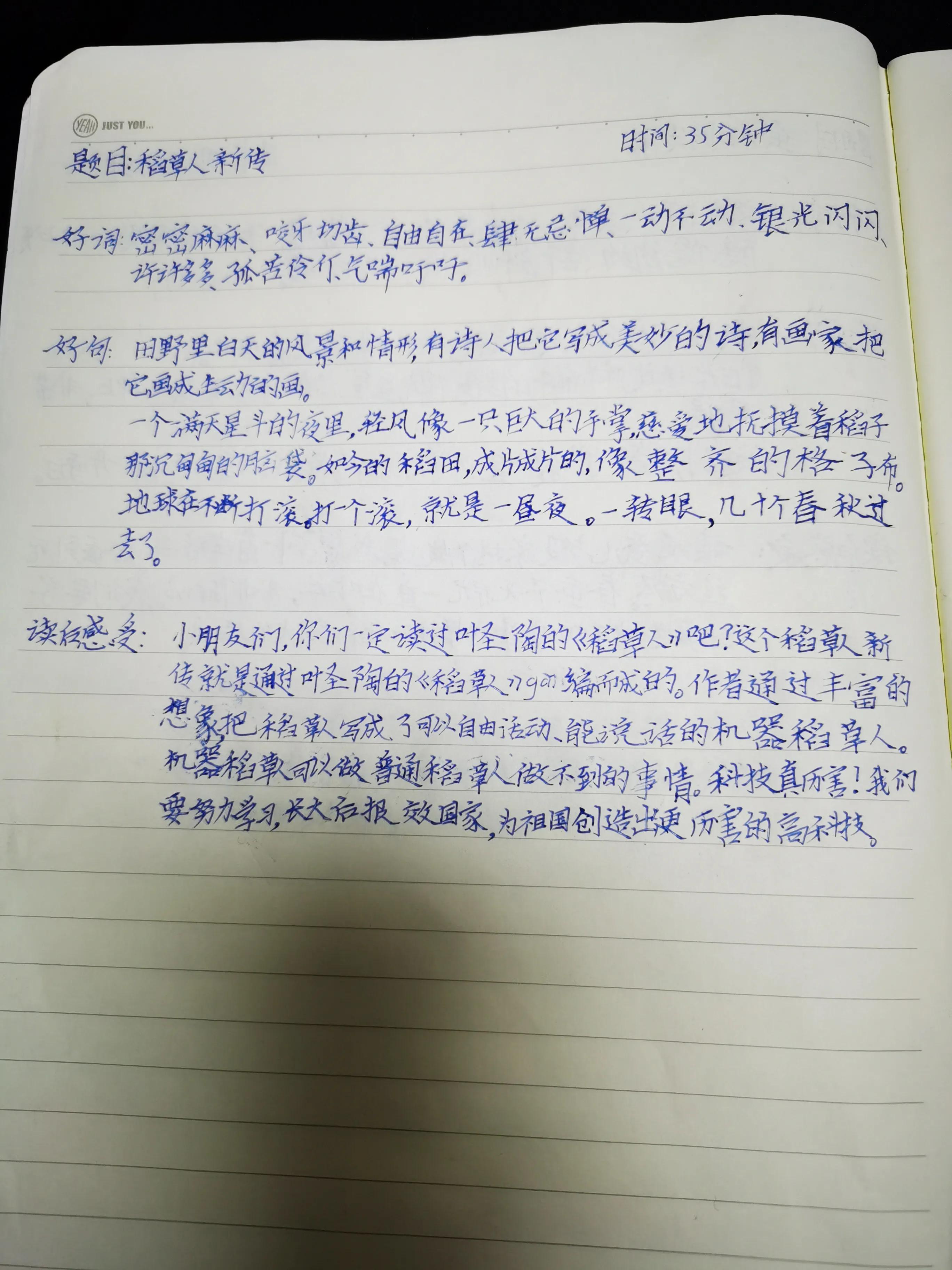 三年级孩子，每天摘录，不仅练字了，也能积累，提高写作水平