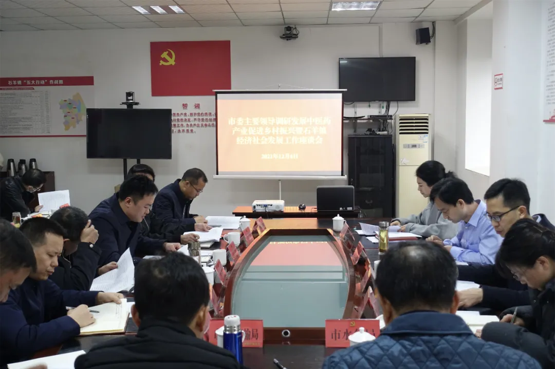 蒋蔚炜在石羊镇调研，强调要发挥中医药产业优势，全面推进乡村振兴