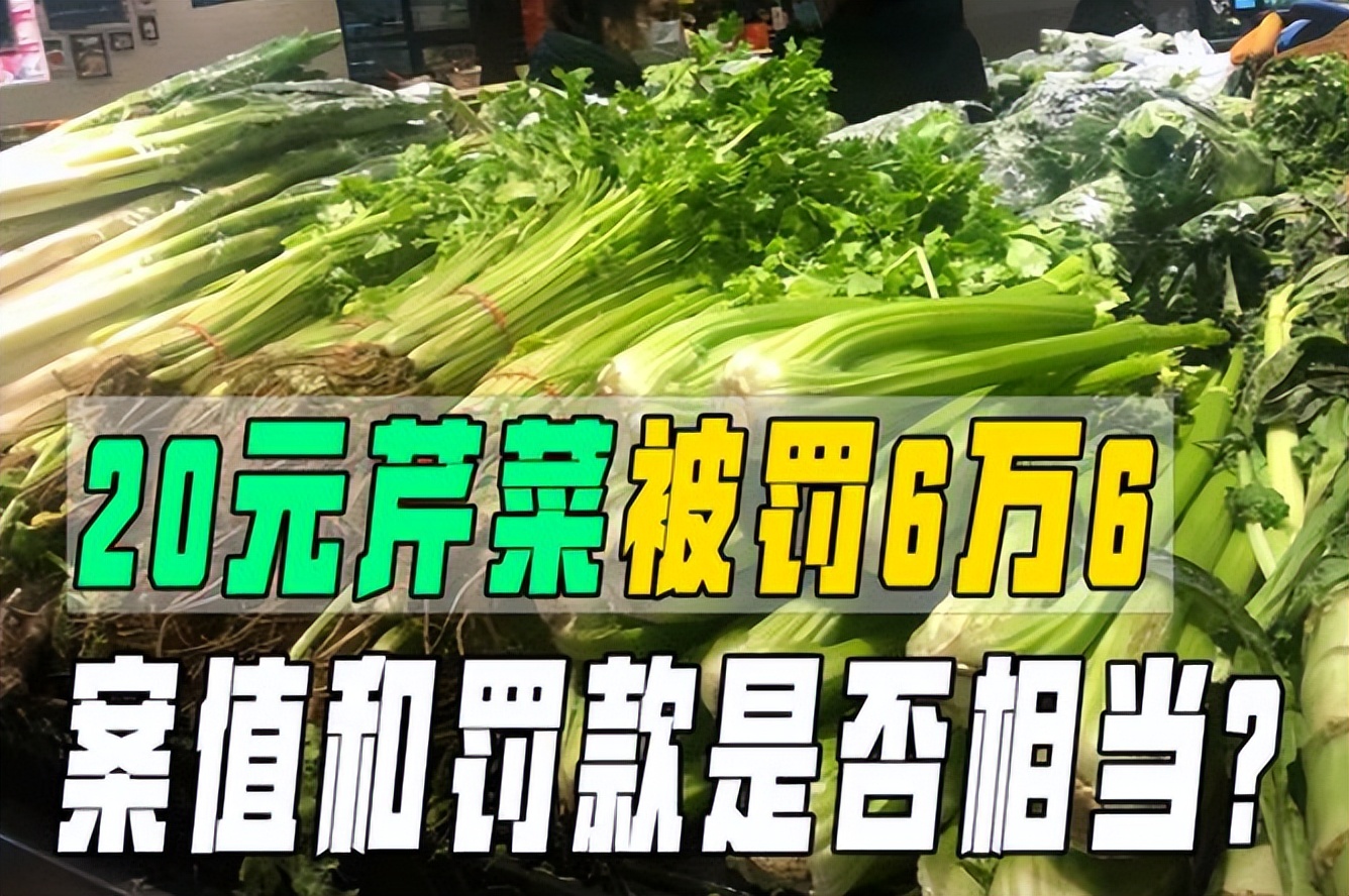 重罚百姓，轻罚外商，为何5斤芹菜罚6.6万，卖核辐射食品罚1万？