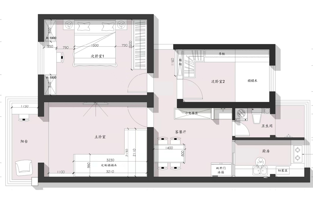 郑州金水区 | 90年代老房，70㎡现代简约风，全屋收纳翻倍