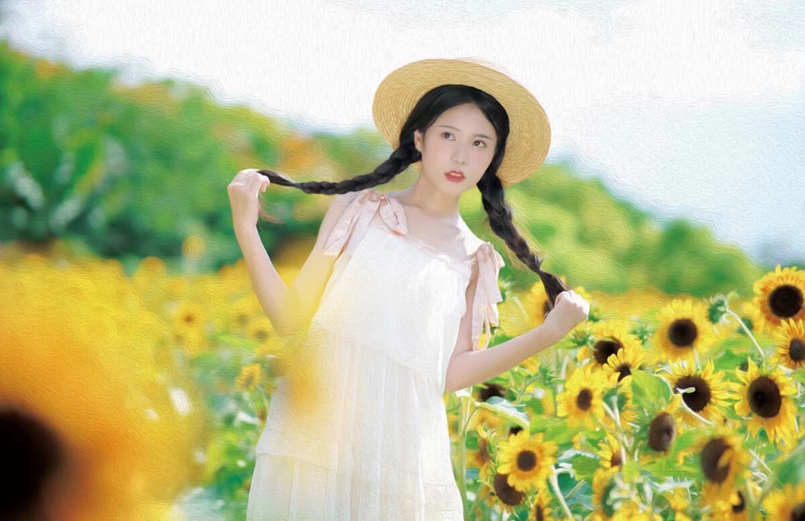 向日葵人像這樣拍，清新好看不單調(diào)，隨手一拍都很美