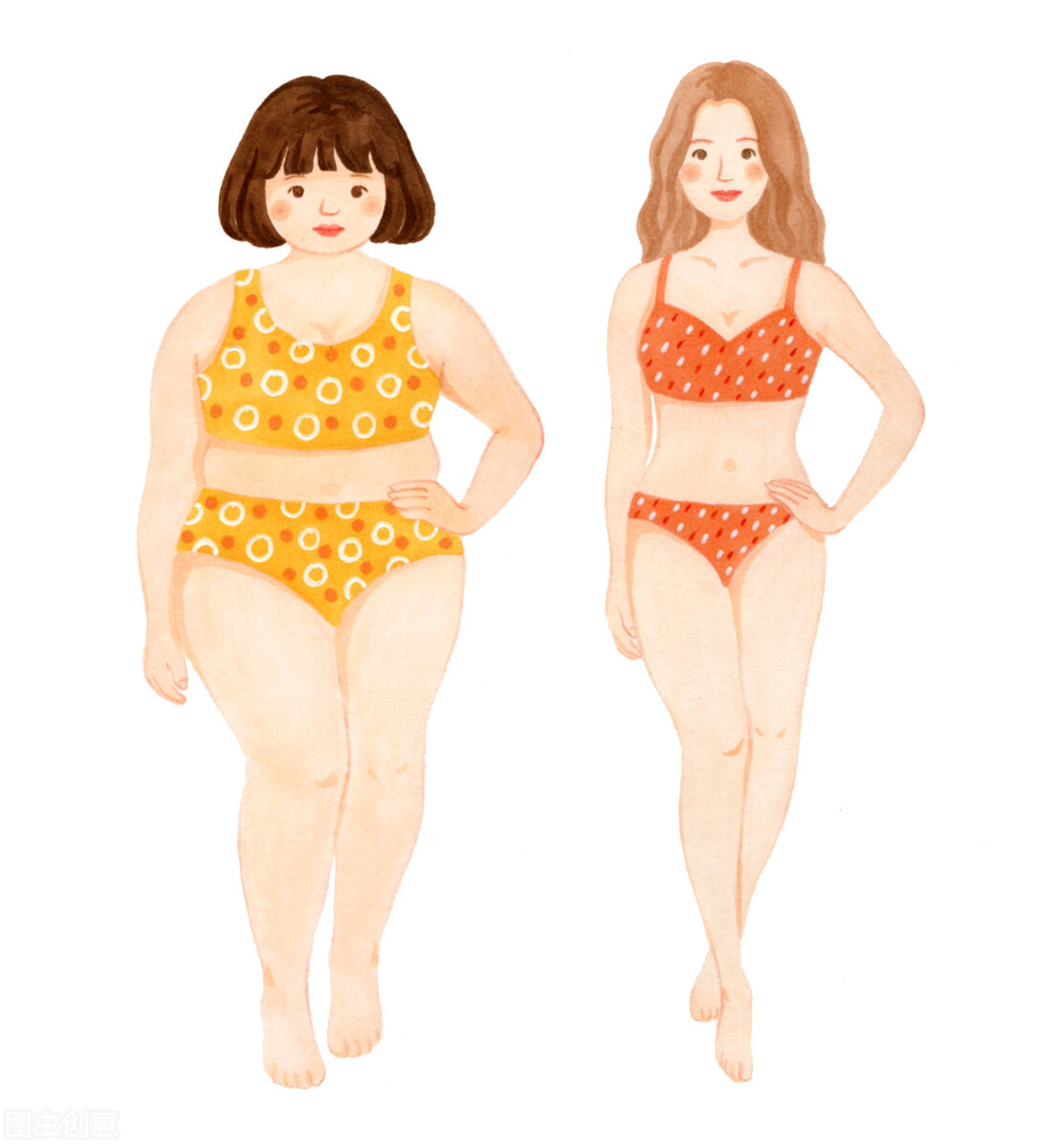 减脂减肥对比图