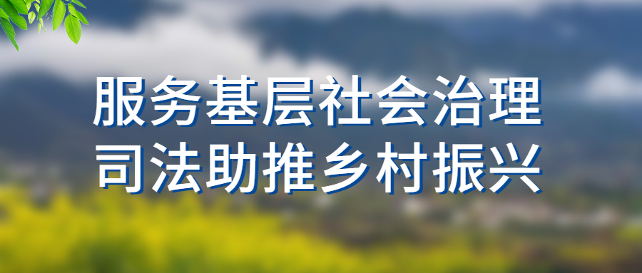 「服务基层社会治理 司法助推乡村振兴」蓝田法院积极联系走访 助推基层社会治理法治化